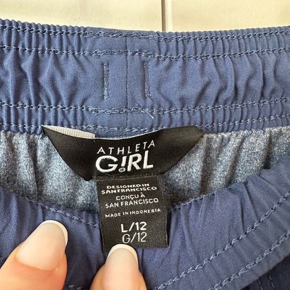 Athleta Girl Lined High Jump Jogger Navy (Size L/12) - Picture 5 of 6